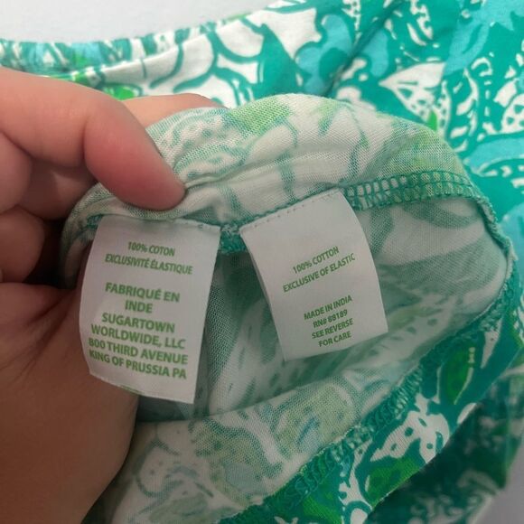 Lily Pulitzer Delaney Green Floral Print Babydoll Square Neck Dress 12 - Picture 8 of 10